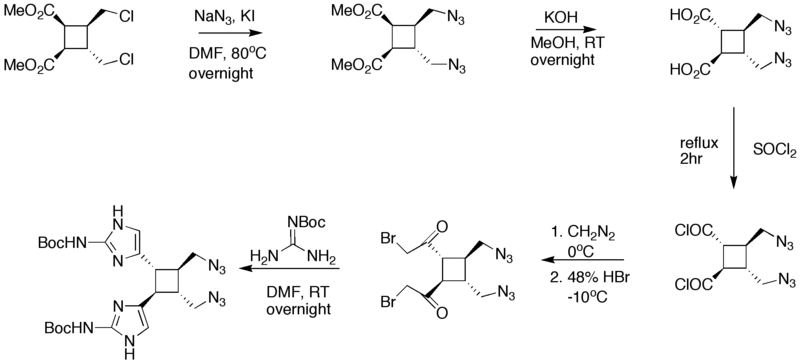Total synthesis of Sceptrin‎, part 1